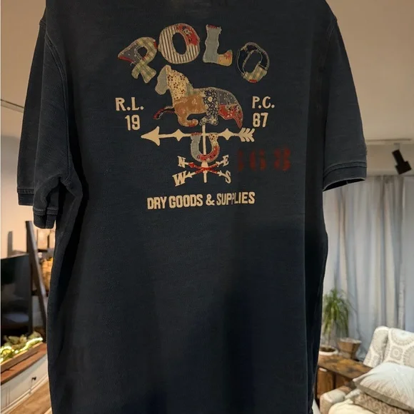 Polo by Ralph Lauren Classic Blue Denim Polo Shirt - Picture 6 of 8